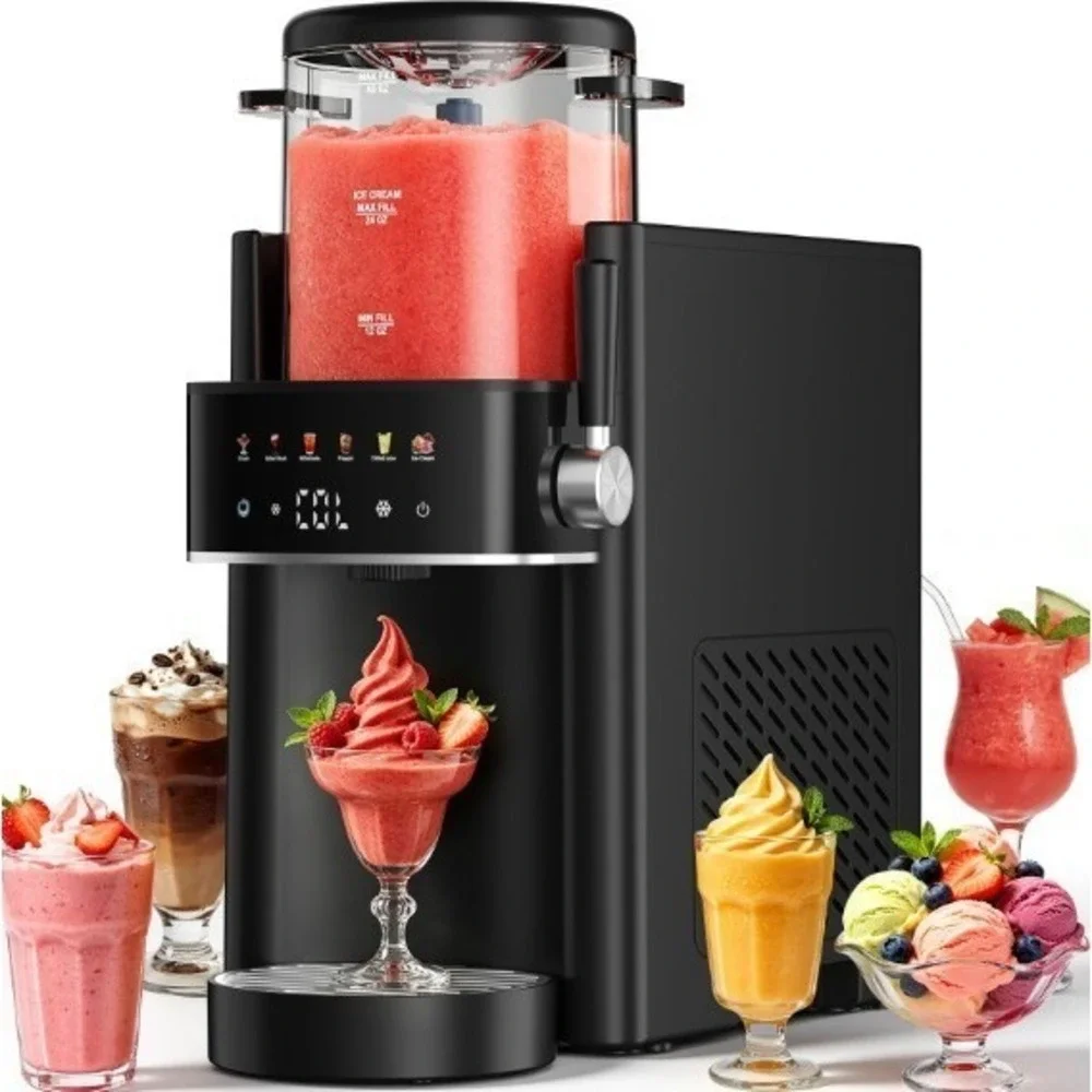 Ranvaira 2-in-1 Ice Cream Maker Slushie Machine 40oz Soft Serve WMF 0416450011
